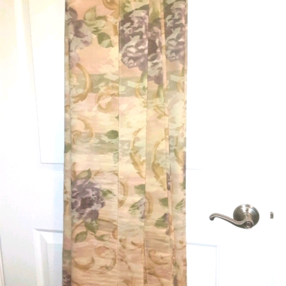 3 CROSCIL 82" each CHAMBORD Curtian valances